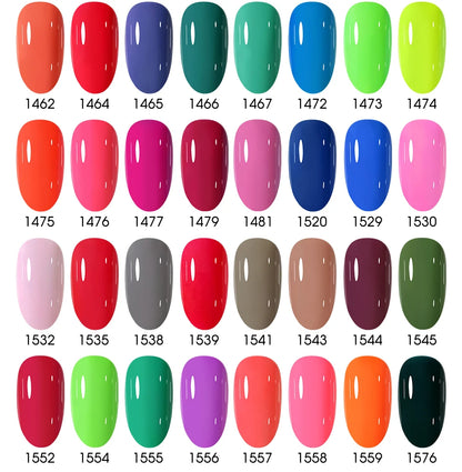 Clou Beaute 20pcs TPO & HEMA FREE Nail Gel Polish Set Red Pink Nude UV LED Soak Off Polish Gel Nail Semi Permanent Nail Varnish