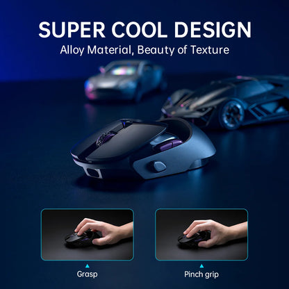 Rapoo VT960PRO Wired/ Wireless Gaming Mouse PAW3395 Sensor 26000 DPI OLED Display 9 Programmable Buttons On-Board Memory Black