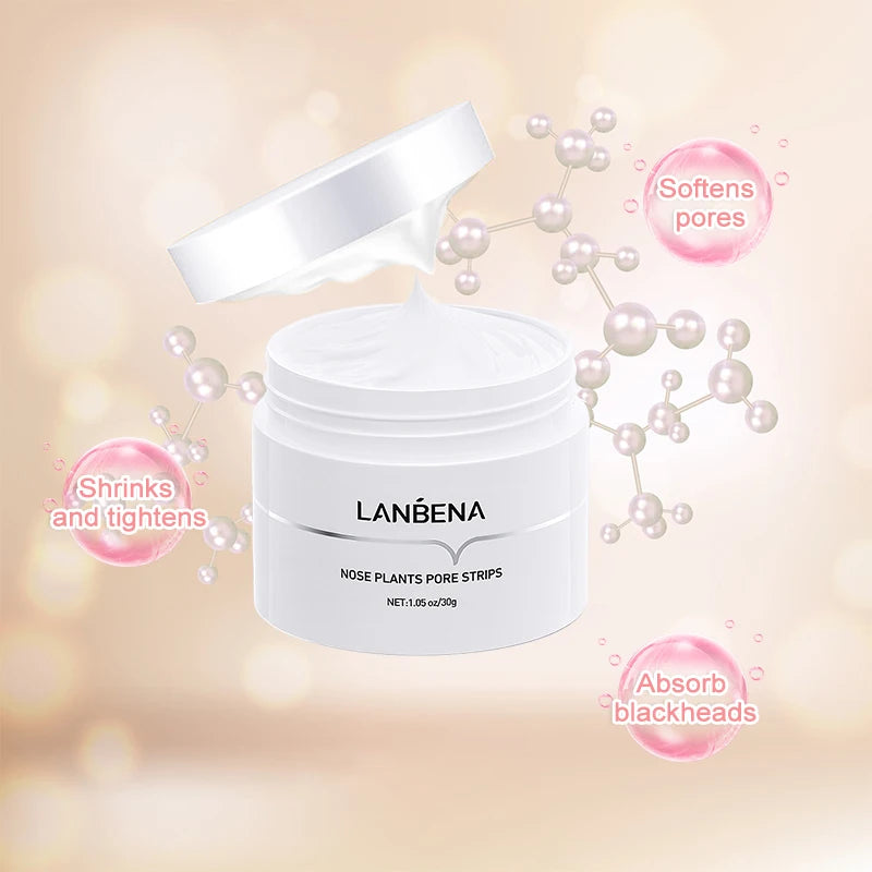 LANBENA Nose Blackhead Remove Mask  Pore Strip Peeling Mask Deep Cleansing Black Dot Remover Acne Patch Skin Care Peel Mask