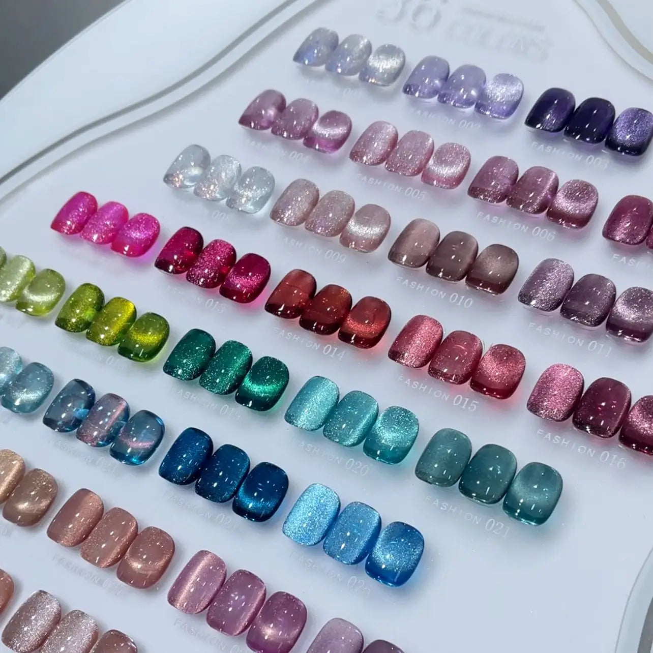 U·OMEEI 36color/set Gel Nails Polish 15ml Universal Crystal Cat Eye Semi Permanent Soak Off UV LED Magnetic Gel For Nail Salon