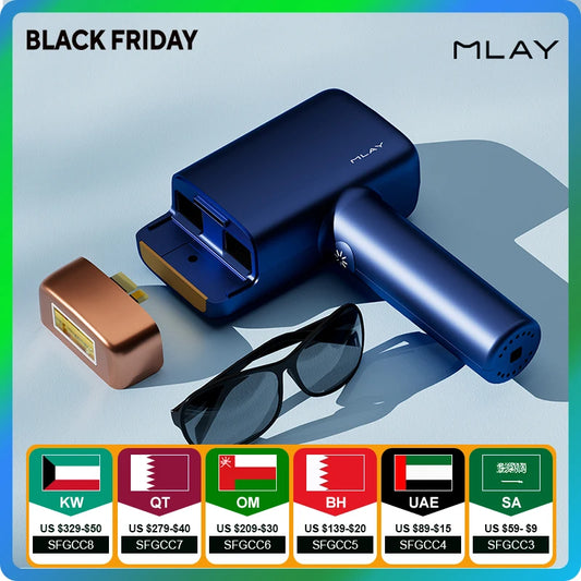 MLAY T14 Laser Hair Removal Ice Cooling IPL Laser Epilator Bikini Body Laser Depilador for Women Replaceable Lamp Hair Removal