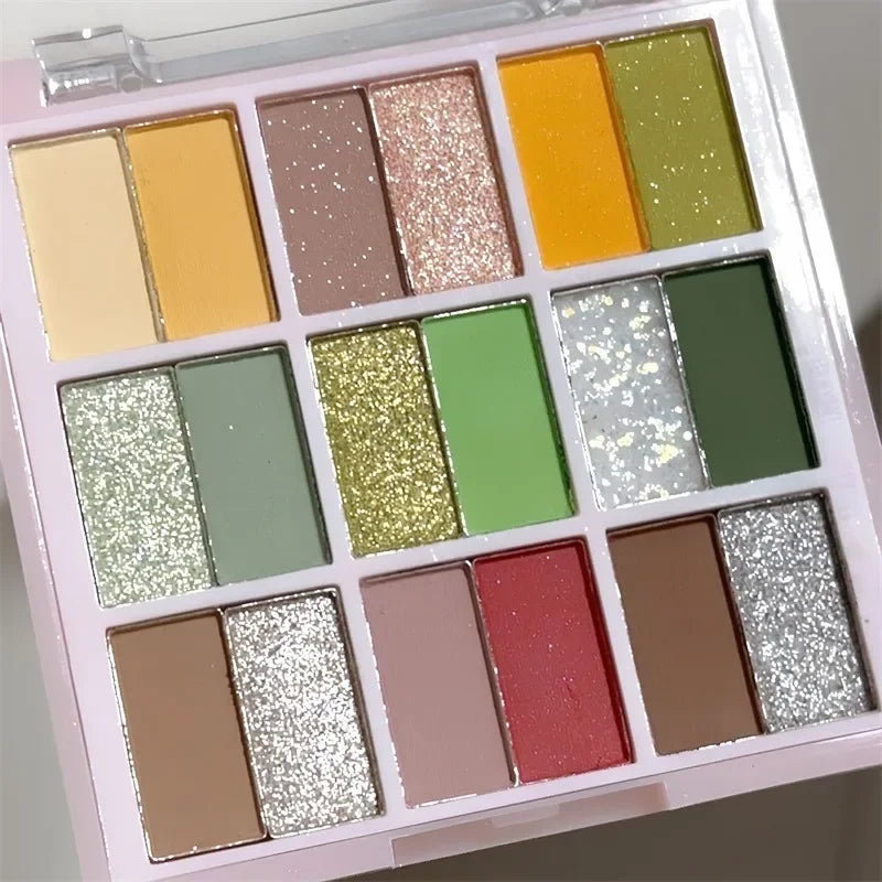 18 Color Pearl Matte Palette