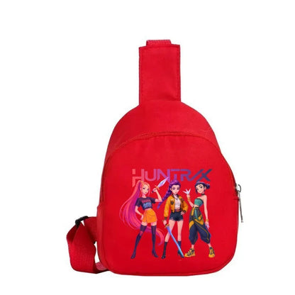 New Children Chest Bag Anime Cartoon Alphabet Fashionable Shoulder Diagonal Straddle Bag Girl Boy Cartoon Casual Chest Bags