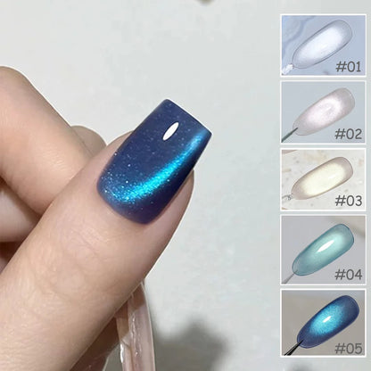 ZH Super Bright 12 Constellations Cat Eye Gel Nail Polish 2025 New Autumn Winter Whitening Glass Bead Nail Art Nail Supplies