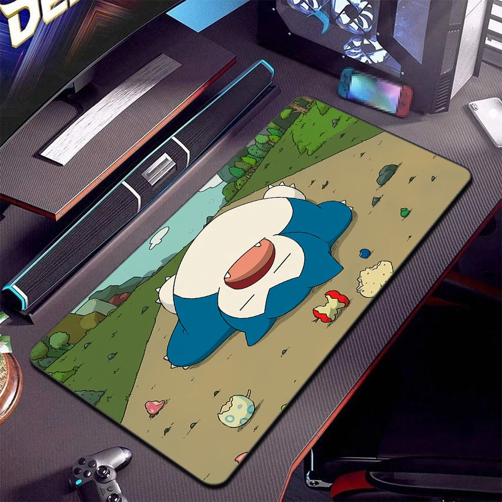 Cartoon HD Print Psyduck Anime Mouse Pad Large Gamer Keyboard Pokemon Desk Mouse Mats Gaming Notebook Office Convenient Mousepad