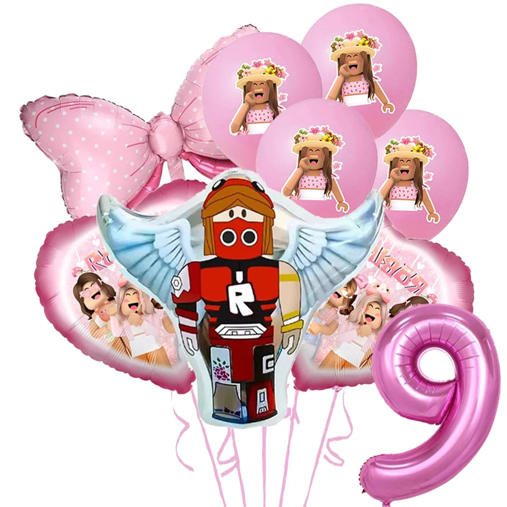 Roblox Birthday Number Balloon Set (32”)