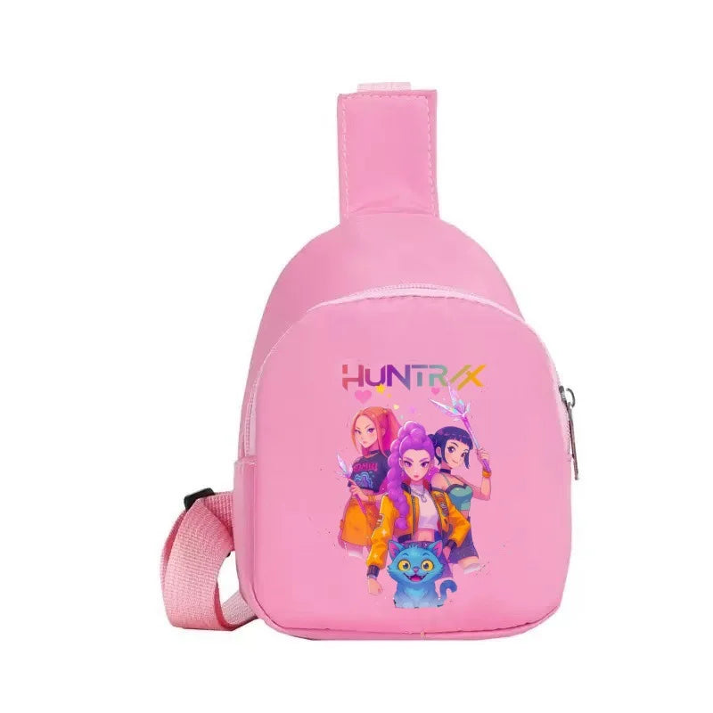 New Children Chest Bag Anime Cartoon Alphabet Fashionable Shoulder Diagonal Straddle Bag Girl Boy Cartoon Casual Chest Bags