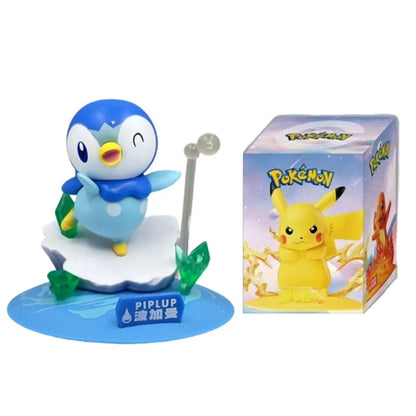 Hot 12 style Pokémon Action Dolls cute Pikachu Blind Box Anime Models Desktop Decorations Pok é mon Toys kids Birthday Gifts