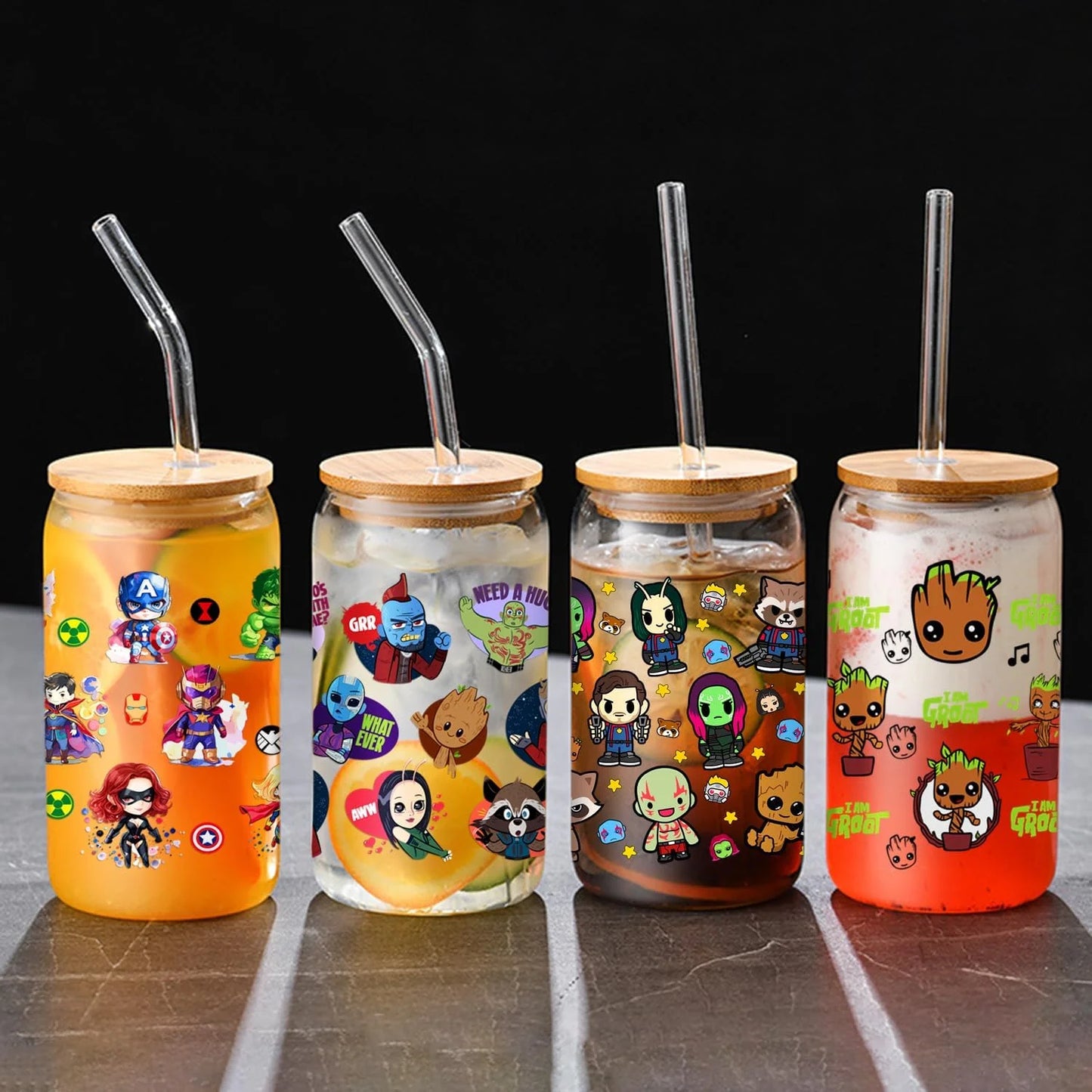 26 New cute Styles Cartoon Pokemon Friends 16oz UV DTF 3D Phone Sticker Decals Wraps Glass Can Cups Creative Craft DIY Gifts