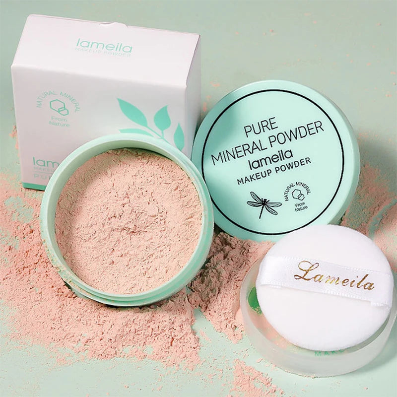 3-Color Loose Face PMatte Oil-Control Loose Powder | Long-Lasting Mica Setting Powder (6g)owder.