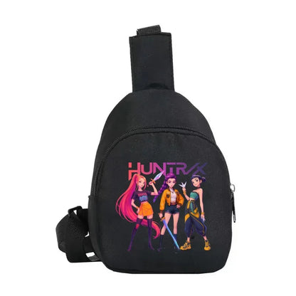 New Children Chest Bag Anime Cartoon Alphabet Fashionable Shoulder Diagonal Straddle Bag Girl Boy Cartoon Casual Chest Bags