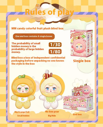 Nommi V3 Substitute 2025MM Candy Fruity Plush Toy Blind Box Creative Cute Desktop Decoration Trendy Vinyl Face Collectible