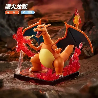 In Stock New Blokees Pokemon Assembly Action Figure Pikachu Charizard Anime Original Desktop Decoration Customized Toys Gifts