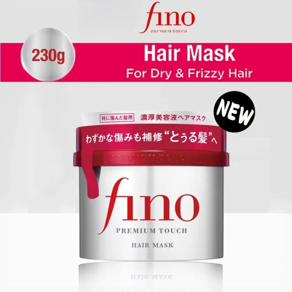 New fino Premium Touch Hair Treatment Essence Mask Repair + Nourish Dry & Damaged Hair 230g