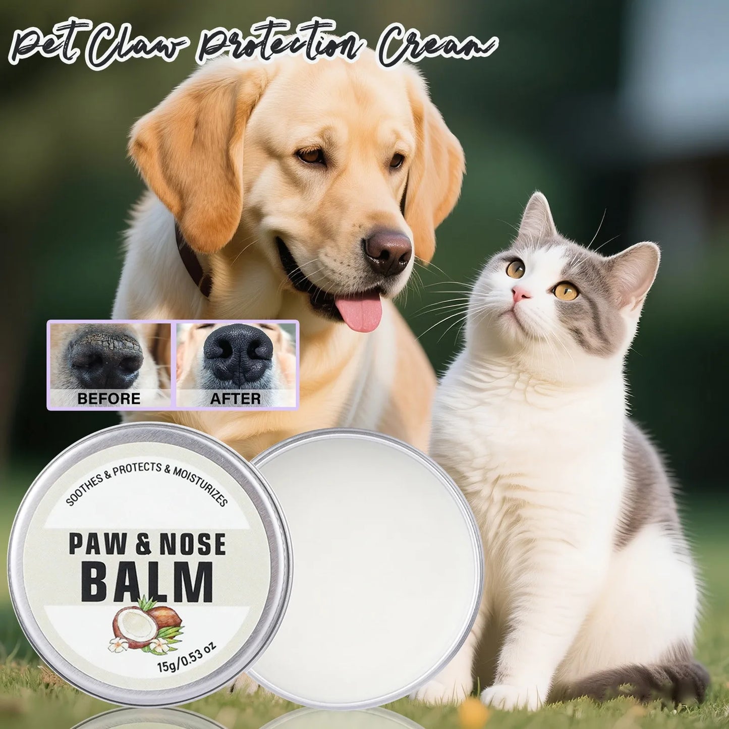 Dog & Cat Paw Balm Moisturizer 🐾✨