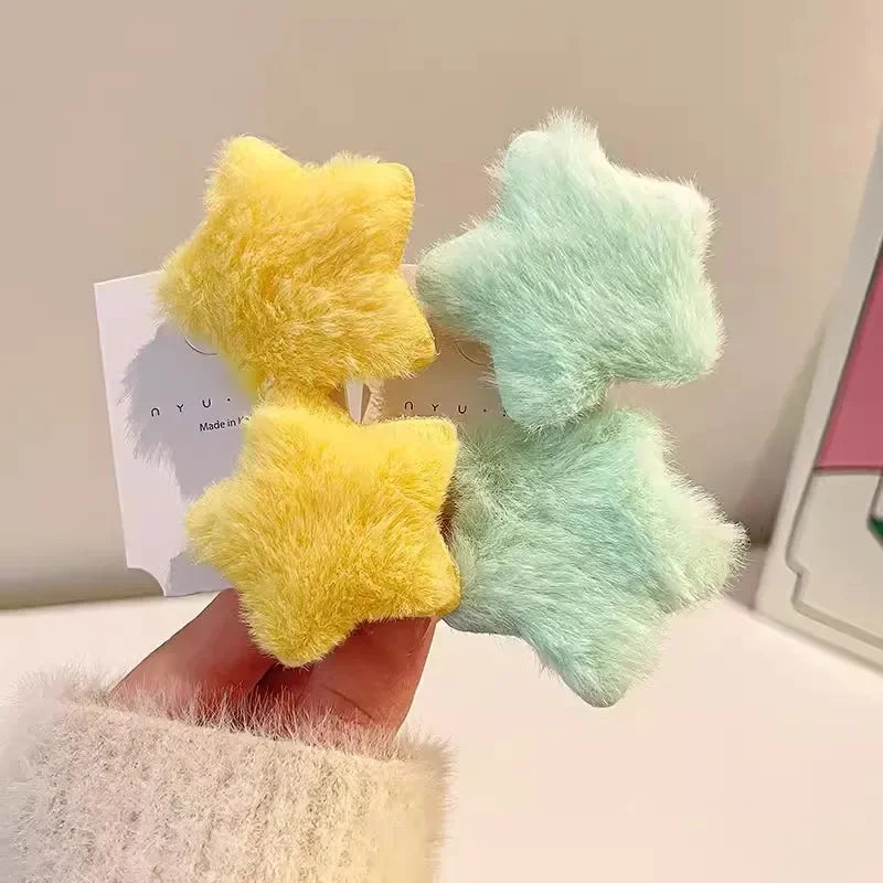 Plush Y2K Star Hair Clip.