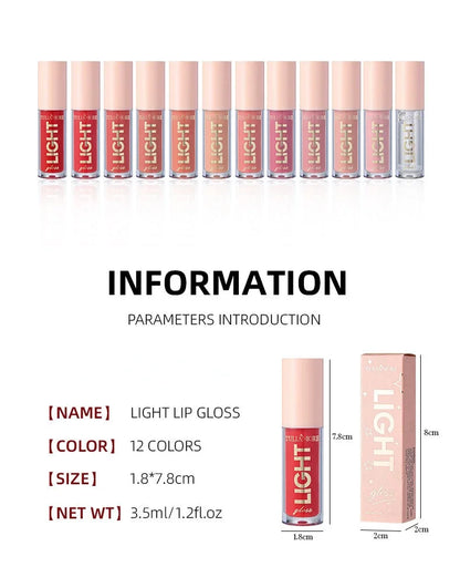 12 Color Lip Gloss Set.