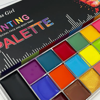 20 Colors Professional Face Paint Body Paint with Brush Water Based Face painting Makeup Safe Single Color For Adults Cosplay