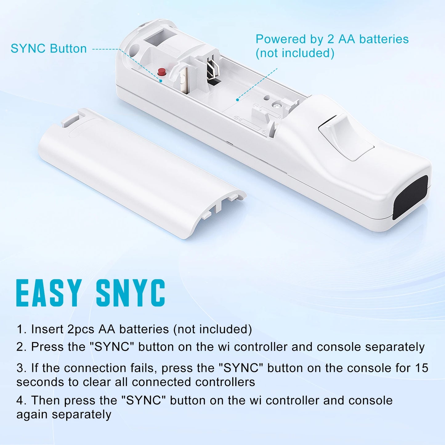 2 in 1 For Nintendo Wii Controller Set Optional Motion Plus Joystick Wireless Remote Gamepad with Silicone Case Video Game