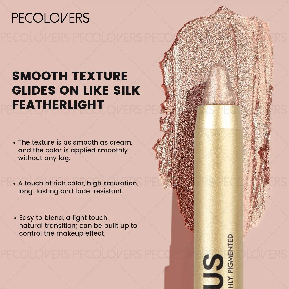 1PC Shimmer Glitter Contouring Eyeshadow Pencil - Double-headed Lazy Eyeshadow Stick, Ideal Gift for Women