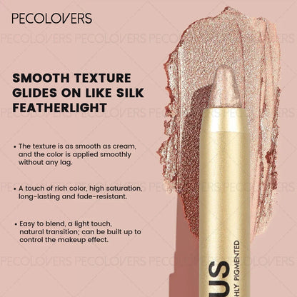 1PC Shimmer Glitter Contouring Eyeshadow Pencil - Double-headed Lazy Eyeshadow Stick, Ideal Gift for Women
