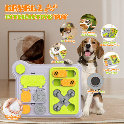This new interactive dog puzzle toy doubles as a pet treat dispenser. Perfect for IQ training of small and medium-sized dogs