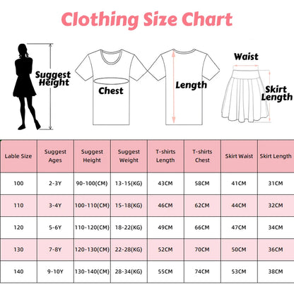 Girls' K-Pop HUNTRX Princess Set: Tie-Dye Graphic Tee & Pearl Tutu Skirt 2-Piece Outfit