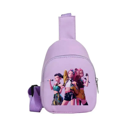 New Children Chest Bag Anime Cartoon Alphabet Fashionable Shoulder Diagonal Straddle Bag Girl Boy Cartoon Casual Chest Bags