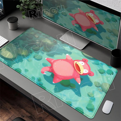 HD 900x400 Rubber Large PC Mousepad Gaming Mouse Pad Accessories Pikachu Slowpoke XXL Desk Keyboard Mat Computer Laptop Mausepad