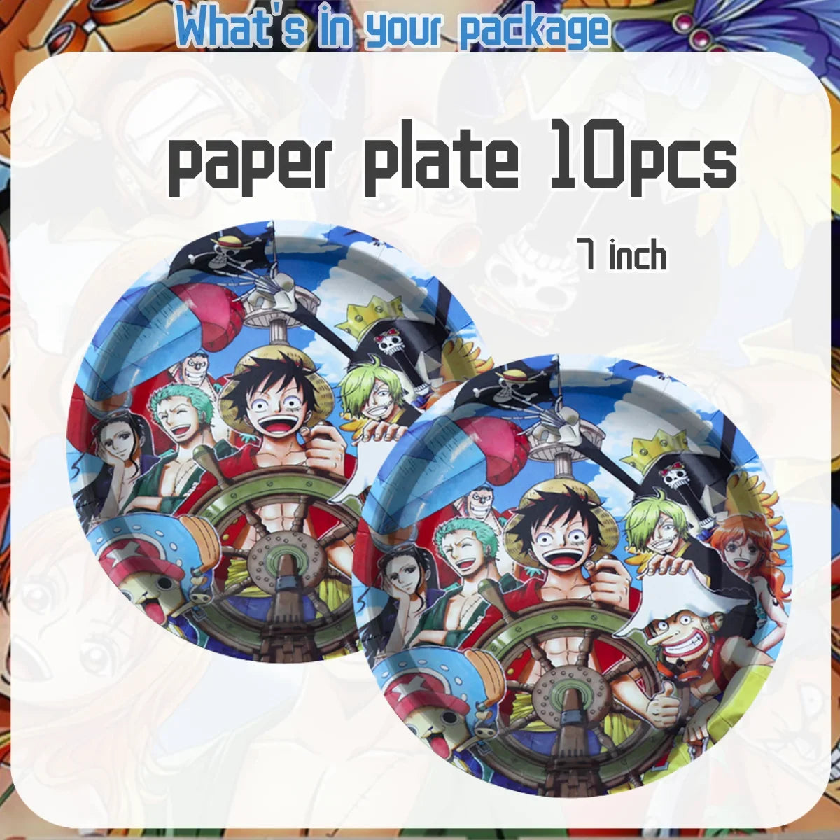 One Piece Sanji & Nami Birthday Party Tableware Set 🎉🏴‍☠️