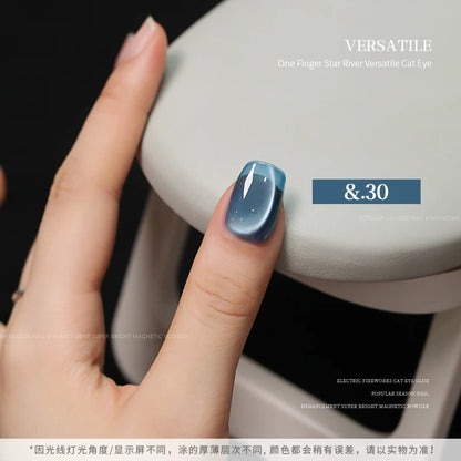 36color/set Star River Cat Eye Gel Nails Polish 15ml Magnetic Gel Glass Beads Semi Permanent Soak Off UV Nail Gel For Nail Salon