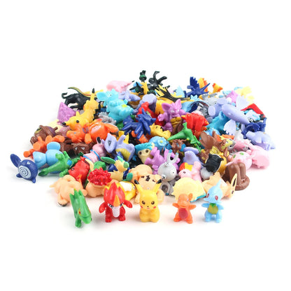 24-144Pcs Different Style Pokemon Anime Figure Pikachu Action Model 2-3CM Mini Model Doll Cute Toy Kids Birthday Christmas Gifts