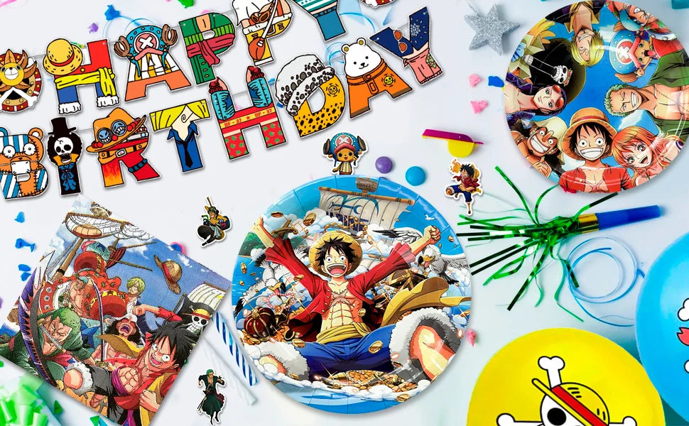 One Piece Birthday Party Supplies Set – 112pcs 🎉🏴‍☠️