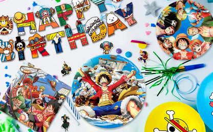 One Piece Birthday Party Supplies Set – 112pcs 🎉🏴‍☠️