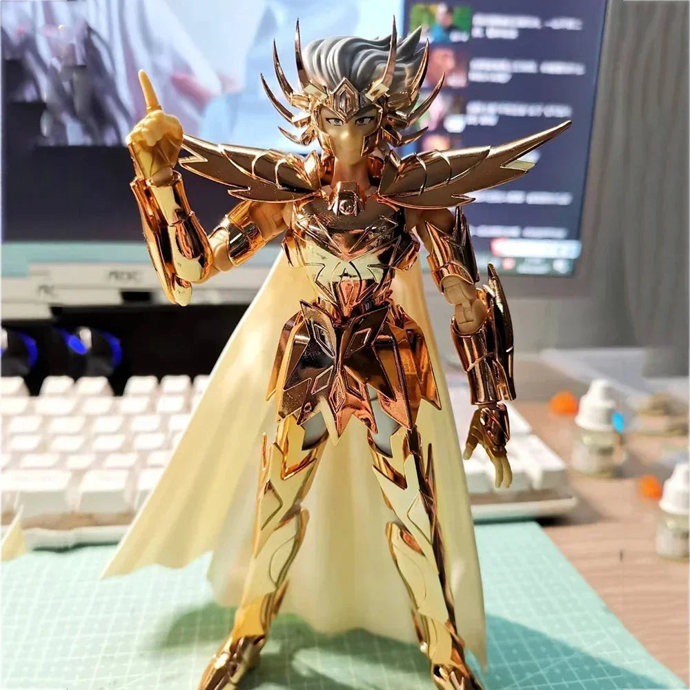 In Stock CS Saint Seiya Myth Cloth EX Capricorn Shura/Leo Aiolia/Aries MU/Libra Dohko/Virgo Gold Knights Zodiac Action Figure