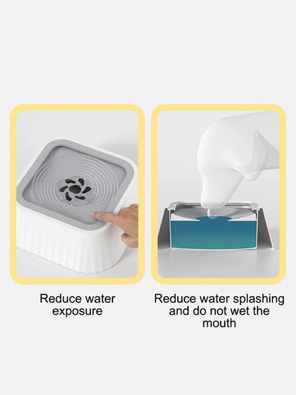 Pet Floating Drinking Water Bowl Dog And Cat Neck Protection Non-Slip Floatation Water Tray Pets Drinking Bowl