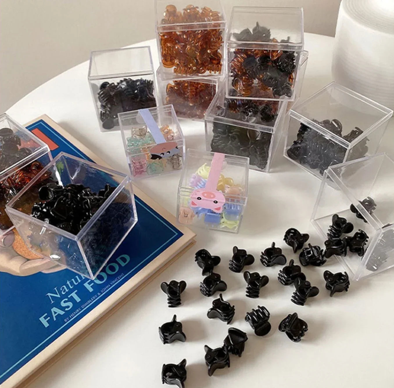 Mini Hair Claw Clips Set.