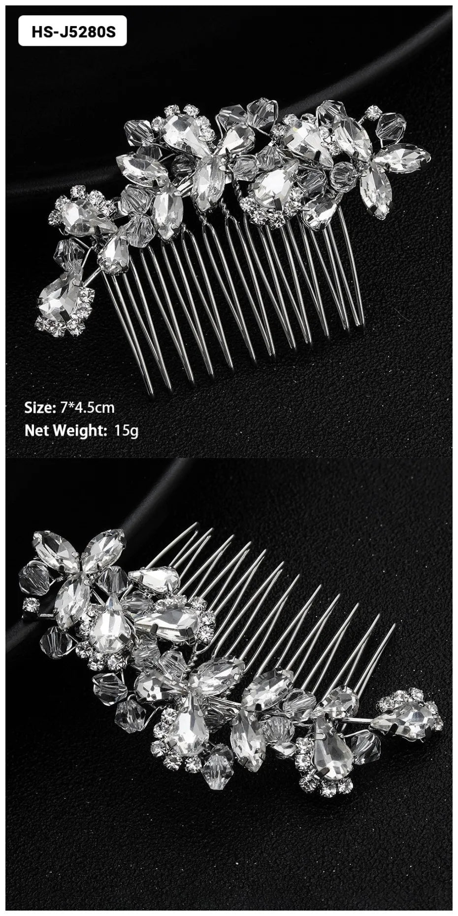 Crystal Bridal Hair Comb.