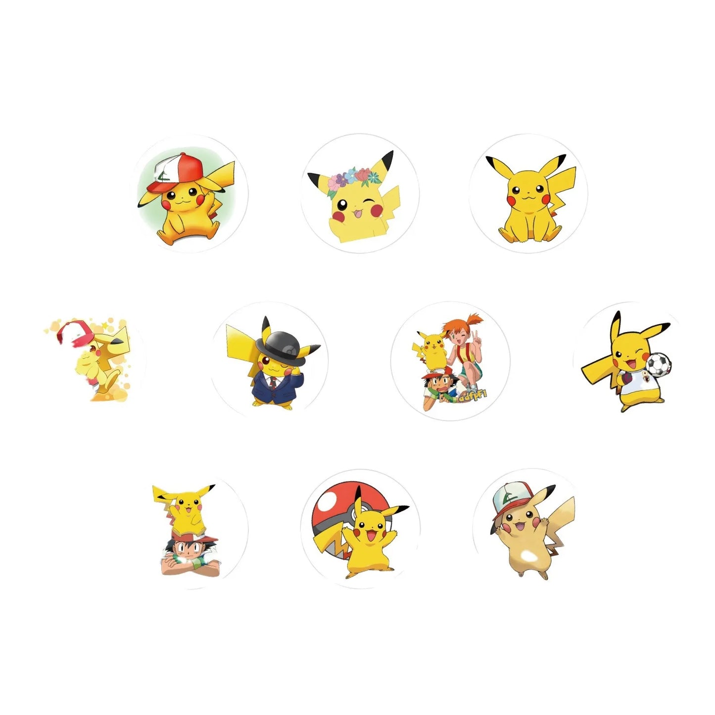 1000/500Pcs Pikachu Sticker Pokemon Roll Stickers Tape Hand Account DIY Decorative Seal Waterproof Cup Sticker Kawaii Gift Toys