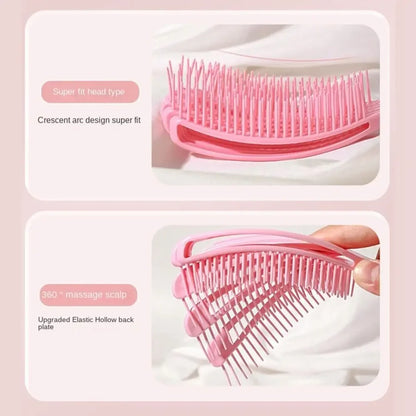 Hair Brush Octopus Hairbrush Pink Massage Detangler Brush For Curly Hair Thick Hair Care Hairbrush Styling Tools