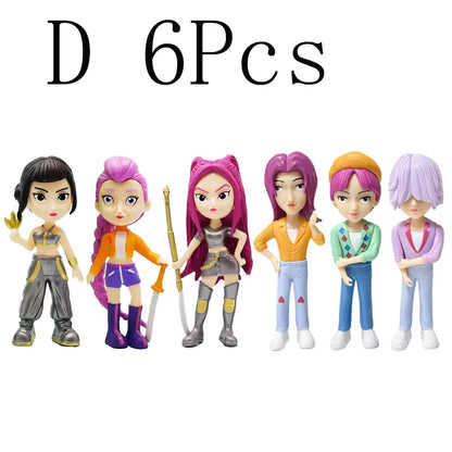 Hot Blind Box Anime K-Pops D-emon H-unters Girl Group RUMI MIRA ZOEY Figure Action Pvc Models Toy Ornament Gifts