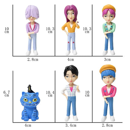 HOT Anime Kpops Demon Hunters Figure Rumi Zoe Mira anime polyvinyl chloride character collection desktop trinkets Childrens gift
