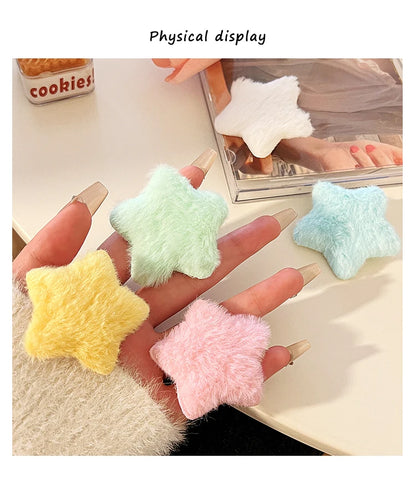 Plush Y2K Star Hair Clip.