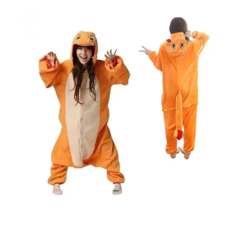 TAKARA TOMY Pokemon Cosplay Kigurumi Onesie Snorlax Jigglypuff Umbreon Gengar Costume Halloween Adult Anime Bulbasaur Pajamas