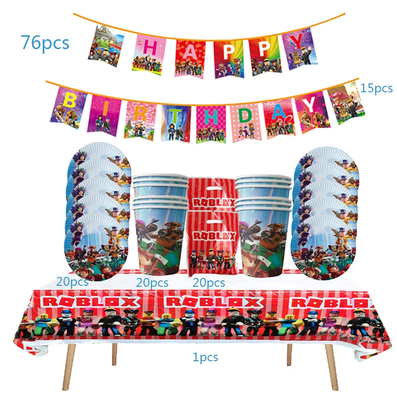 Roblox Birthday Party Supplies