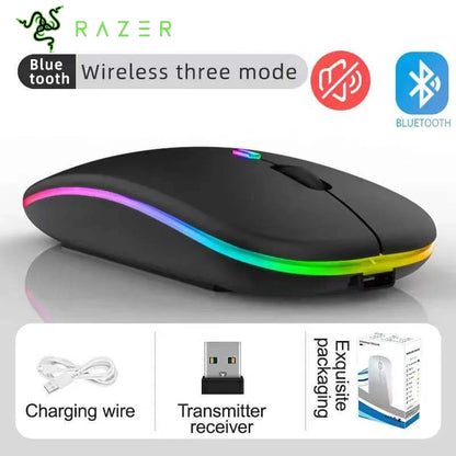 Razer Wireless Mouse For Laptop PC Bluetooth Rechargeable Mouses Wireless Computer Silent Mice Ergonomic Gaming Mouse
