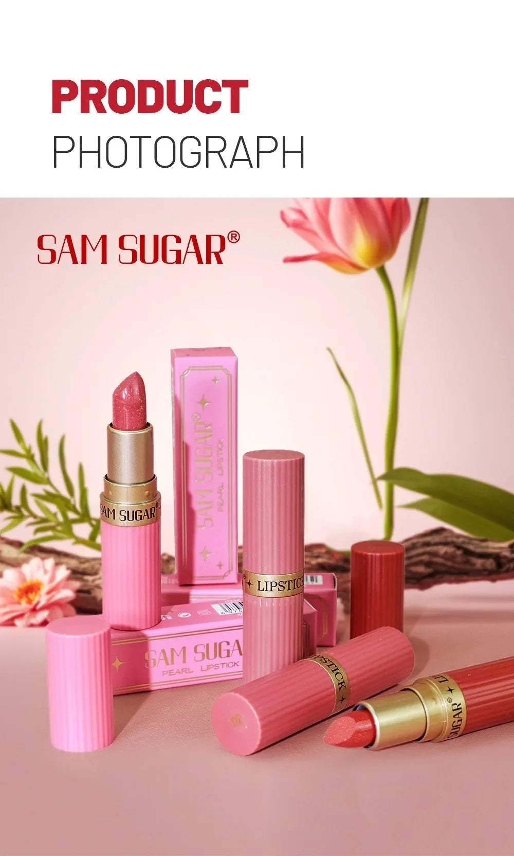 Diamond Glitter Lipstick Moisturizing Lasting Pink Sparkling Waterproof Lip Gloss Metallic Sexy Lipstick Lip Tint Lips Makeup