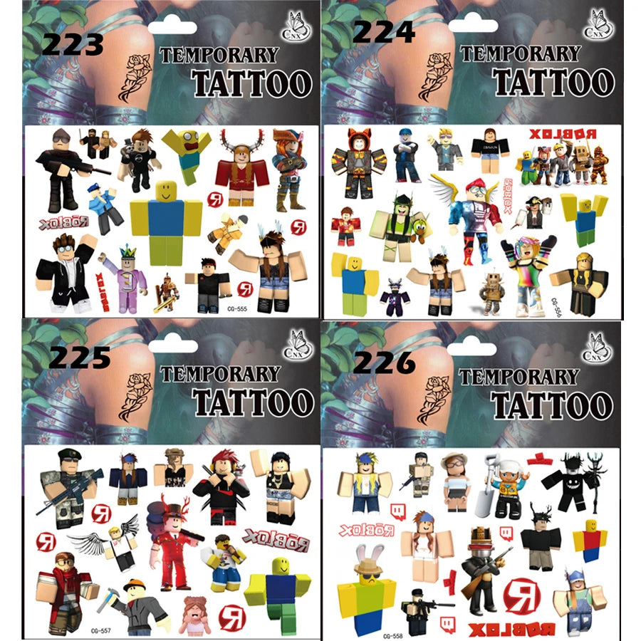 Hot Roblox Party Favors Gifts Slap Bracelets Stickers Goodie Bag Fillers Supplies Children's Birthday Souvenirs Decoration Toys