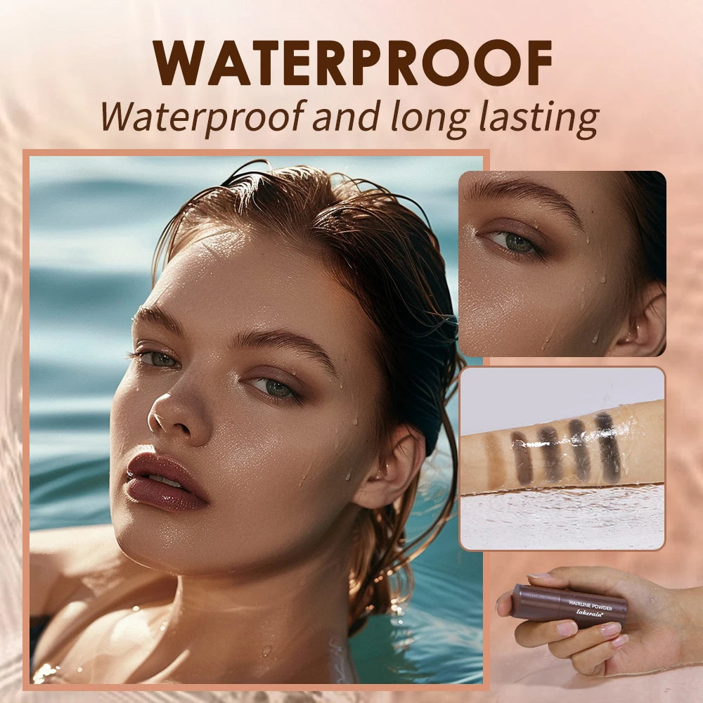 Lakerain Hairline Powder Filling Hair and Eyebrows Gaps Naturally Modify Long Lasting Holding Waterproof Sweat-proof Fine Powder