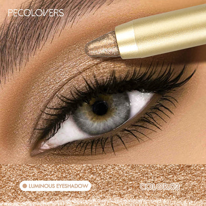 1PC Stunning Multi-color Eye Shadow Sticks - Long-lasting, Waterproof, Easy To Apply, Anti-smudge, Pearlescent Glitter Finish